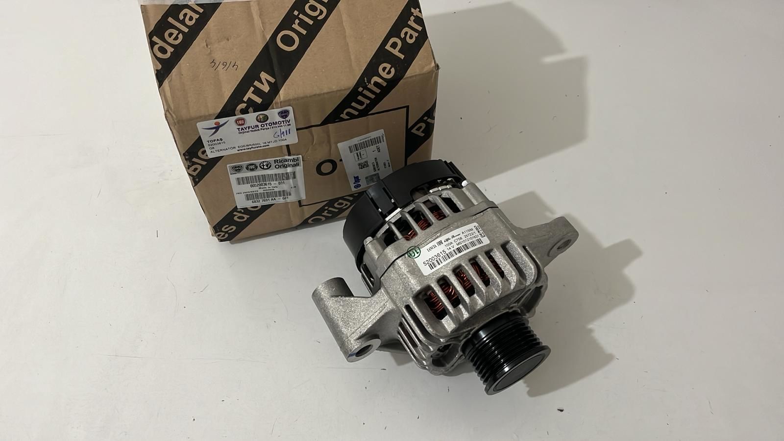 Alternatör Şarj Dinamosu | Egea Bravo 500L Multijet 100 Amper