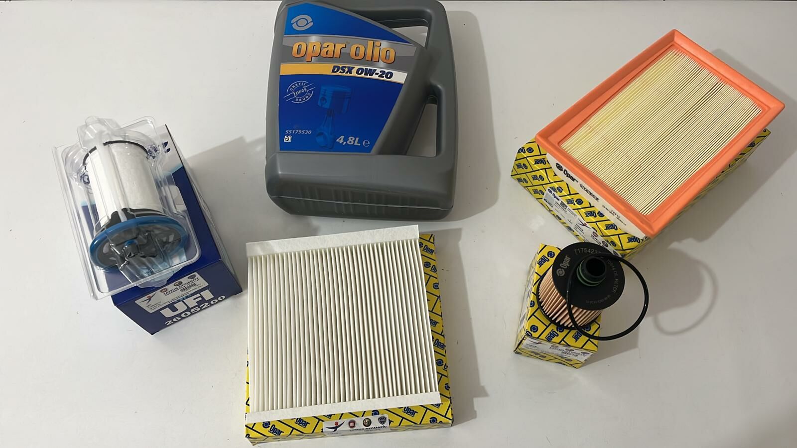 Yağ Bakım Seti | Egea 16 Euro 6 Adbluelu 0 W 20 4,8Lt Motor Yağı