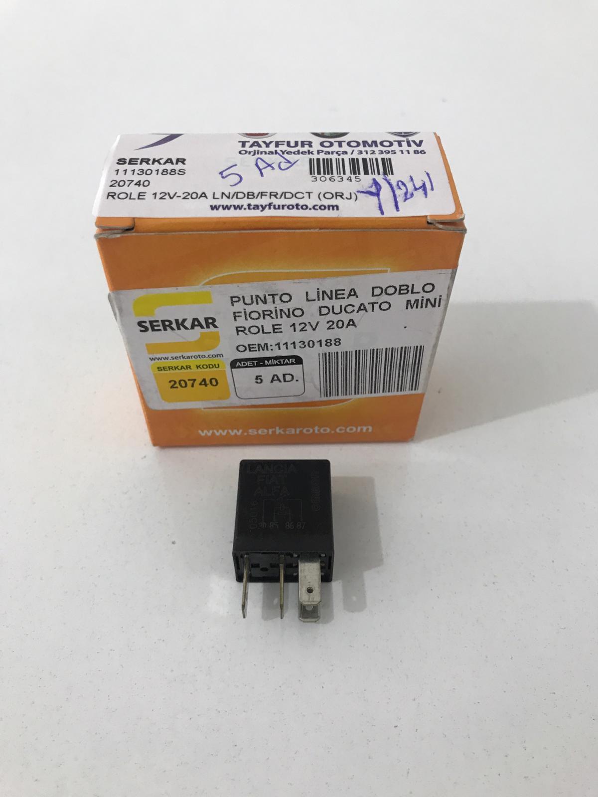 Sigorta Kutu Rolesi | Brava Bravo Marea Linea 12V-20A Orijinal