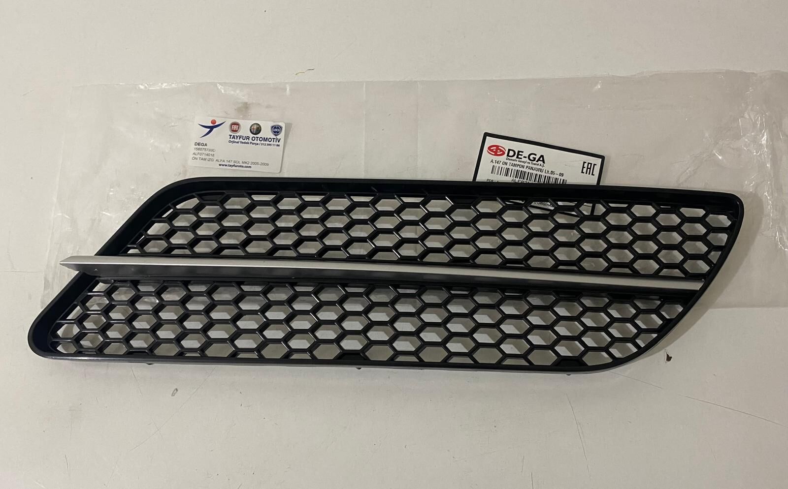 Ön Tampon Izgarası Alfa Romeo 147 Sol Mk2 2005-2009