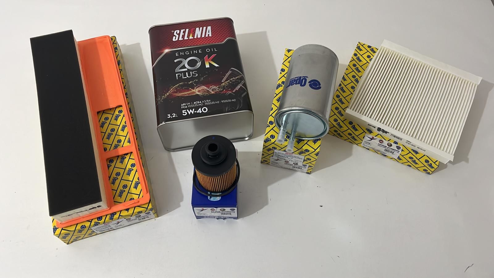 Yağ Bakım Seti | Linea Doblo Fiorino 13 Euro 4 Borulu Selenia 5W-40 3.2 Lt
