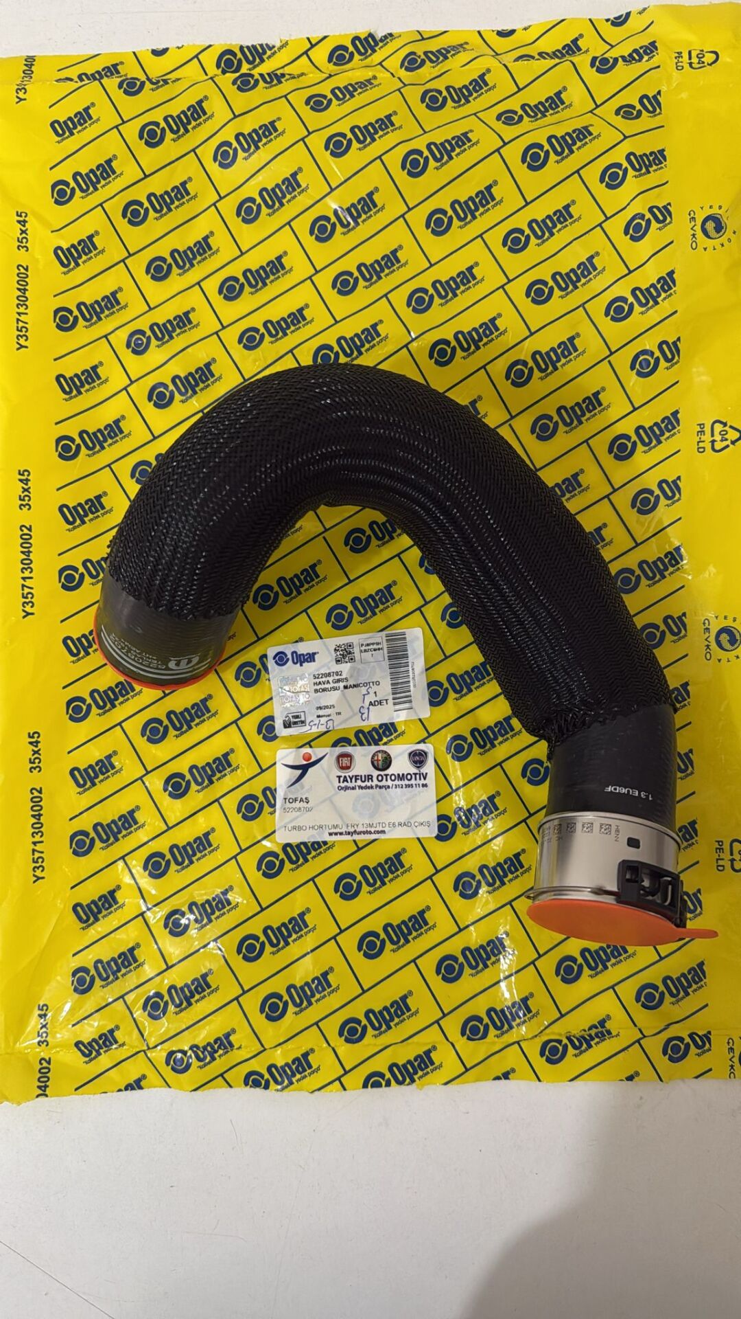 Turbo Hortumu Fioıno 13 Mjtd Euro 6 Rad Çıkış Turbo Tarafı