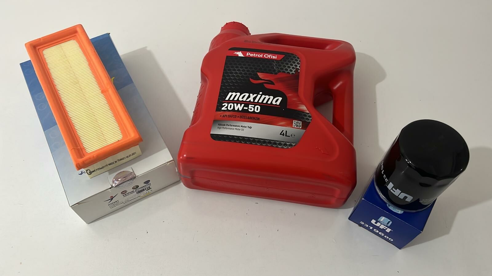 Yağ Bakım Seti | Uno 70 Maxima 20w50 4 Lt