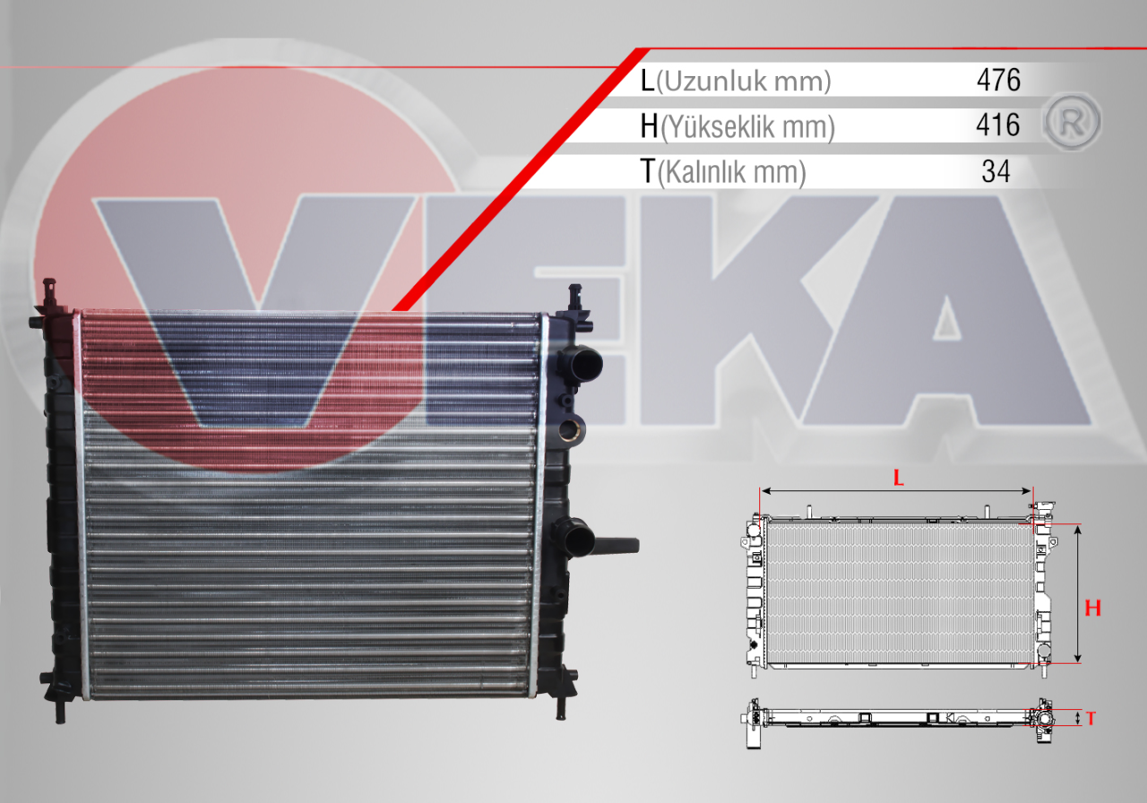 Su Radyatörü Brava Bravo Marea 1.6 Klimalı Müşürlü