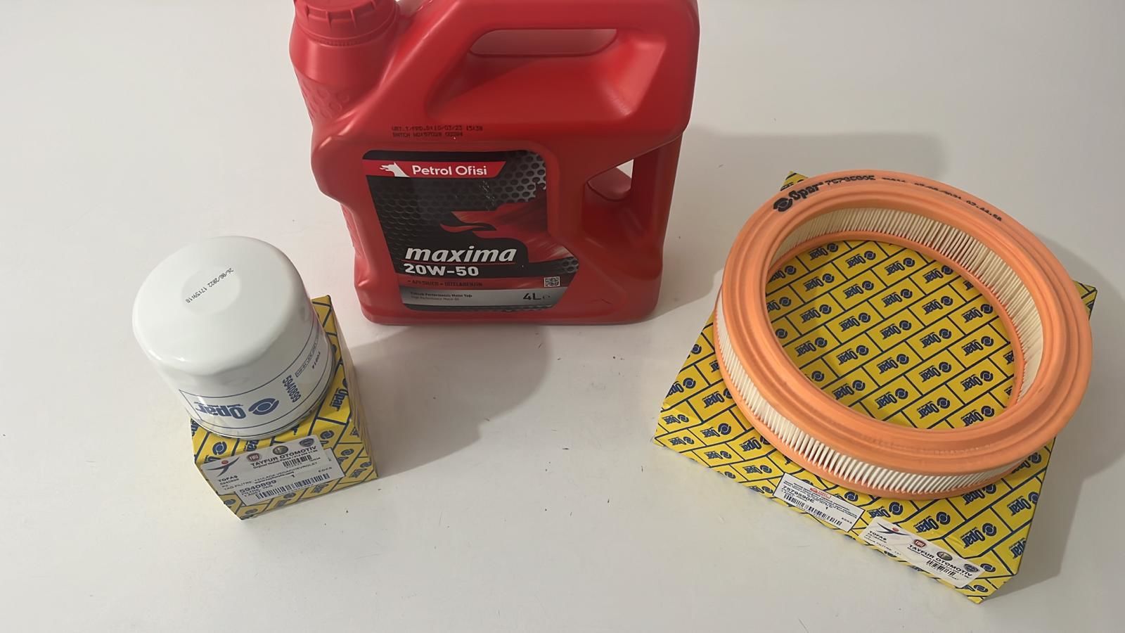 Yağ Bakım Seti | Doğan Kartal Şahin 131 1600 Petrol Ofisi 20W50 4Lt
