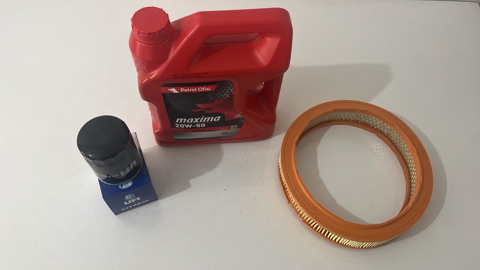 Yağ Bakım Seti | Doğan Kartal Şahin Slx Petrol Ofisi 20W50 4Lt