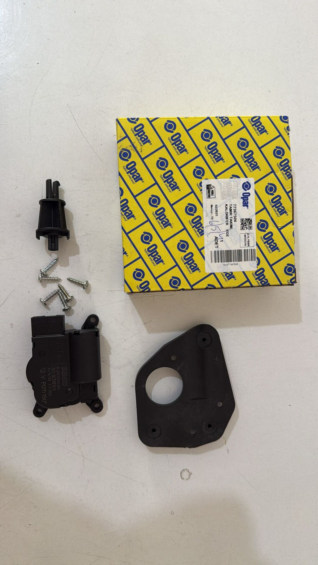 Kalorifer Kutu Tamir Takımı Egea Klape Motoru