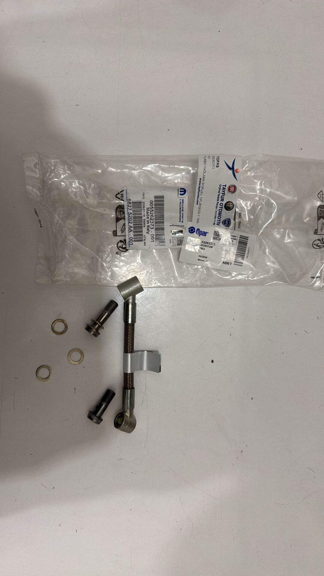 Turbo Yağlama Borusu Üst Doblo Egea Guiletta 1.6 Mjtd Euro 6