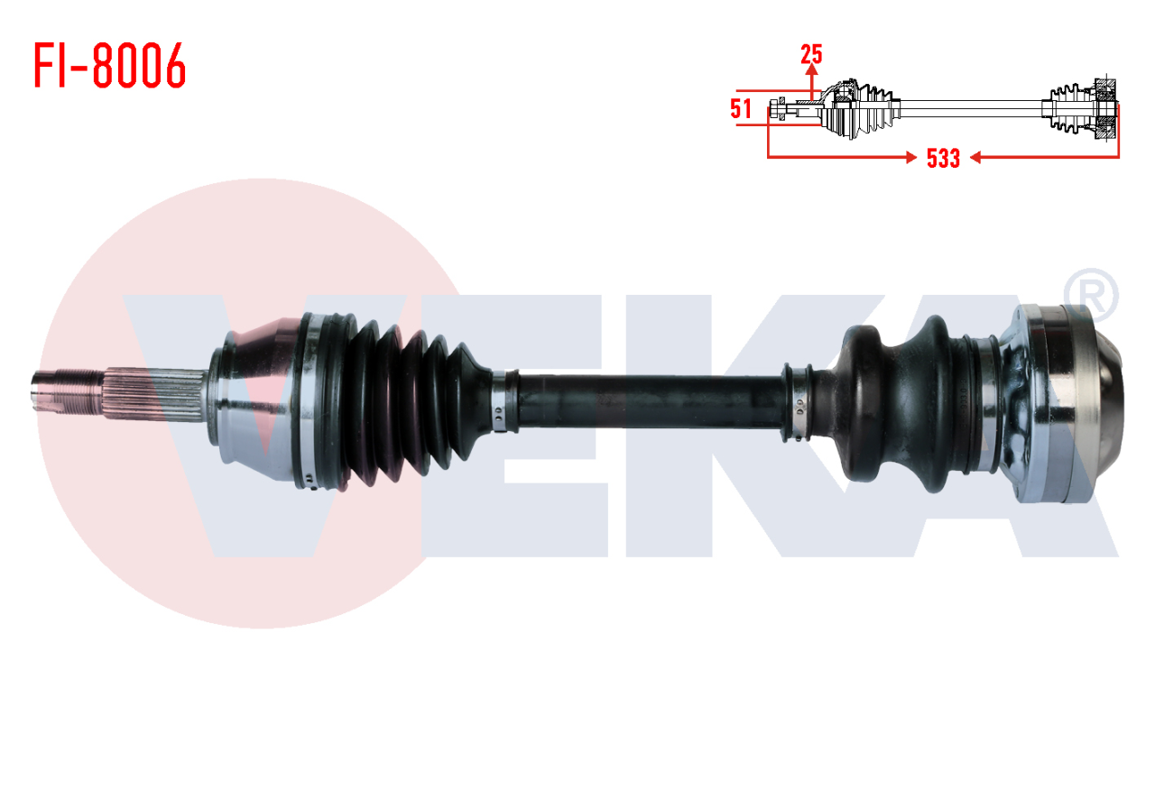 Ön Aks Sağ Uzun Fiat Palio Albea 1.3Jtd
