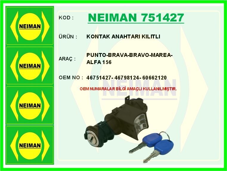 Kontak Bravo Marea 146 156 Komple Gövde 7 Fiş İnce Soket