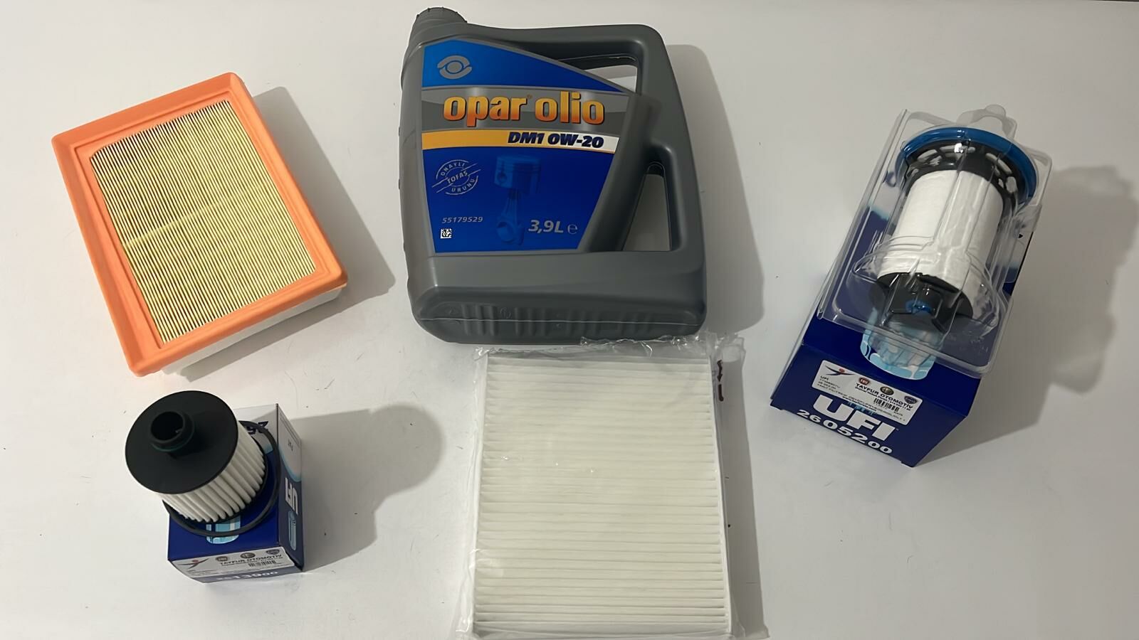 Yağ Bakım Seti | Egea 13 Euro 6 Adbluelu Opar 0 W 20 3,9Lt Motor Yağı
