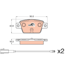 Arka Balata Diskli Bravo 2007 ve Sonrası Stilo Delta (Fişli)
