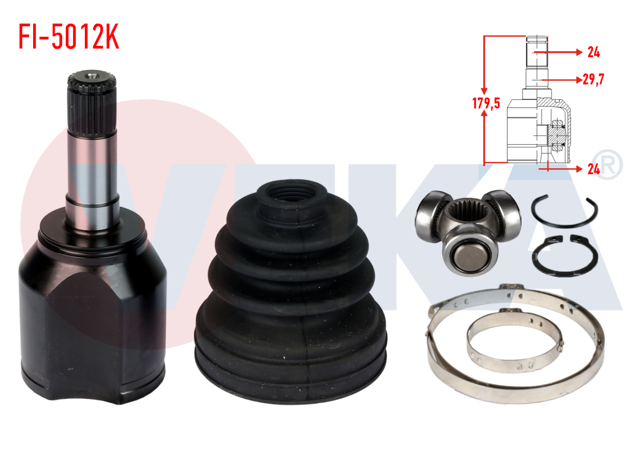 İç Aks Kafası Linea Doblo 1.3 Jtd