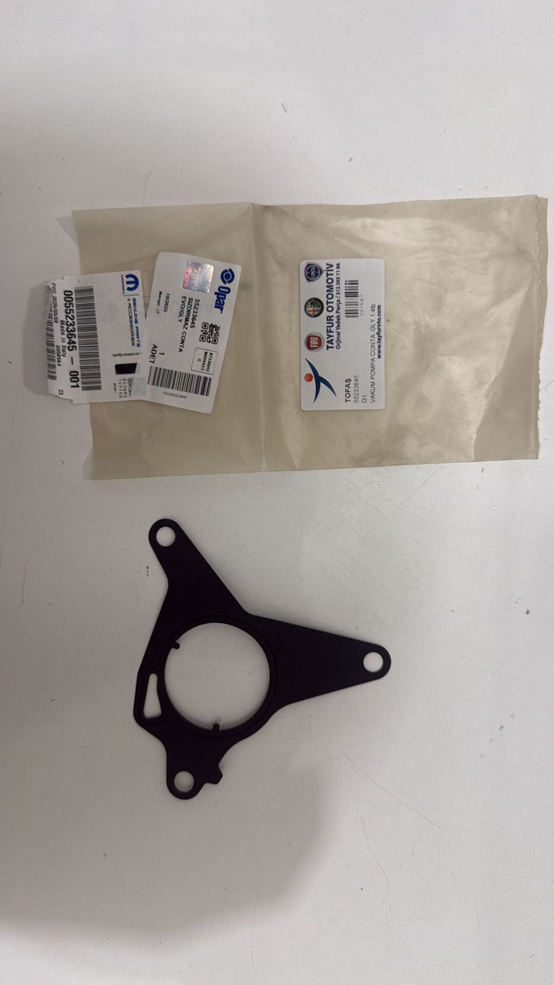 Vakum Pompa Contası Giulietta .4 Tb