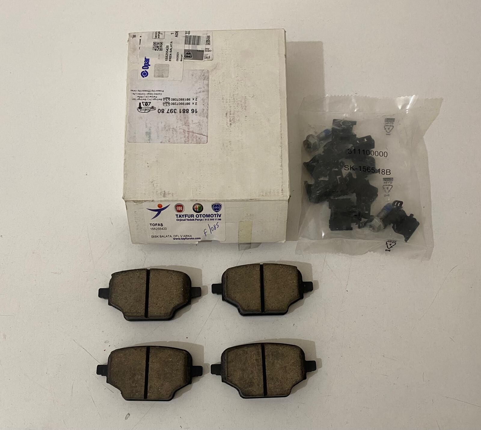 Arka Disk Balata Doblo V Manuel