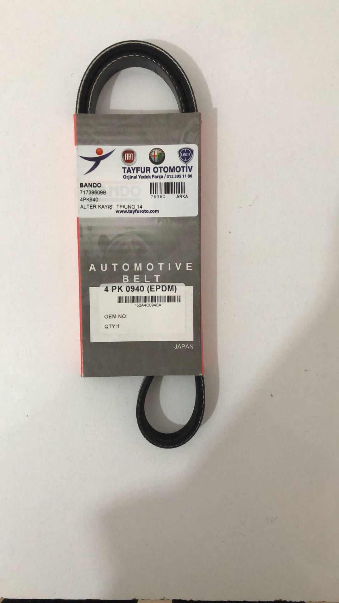 Alternatör Kayışı | Tipo Uno 1.4  4Pk938