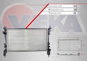 Su Radyatörü | Fiorino 1.3 Jtd Klimalı