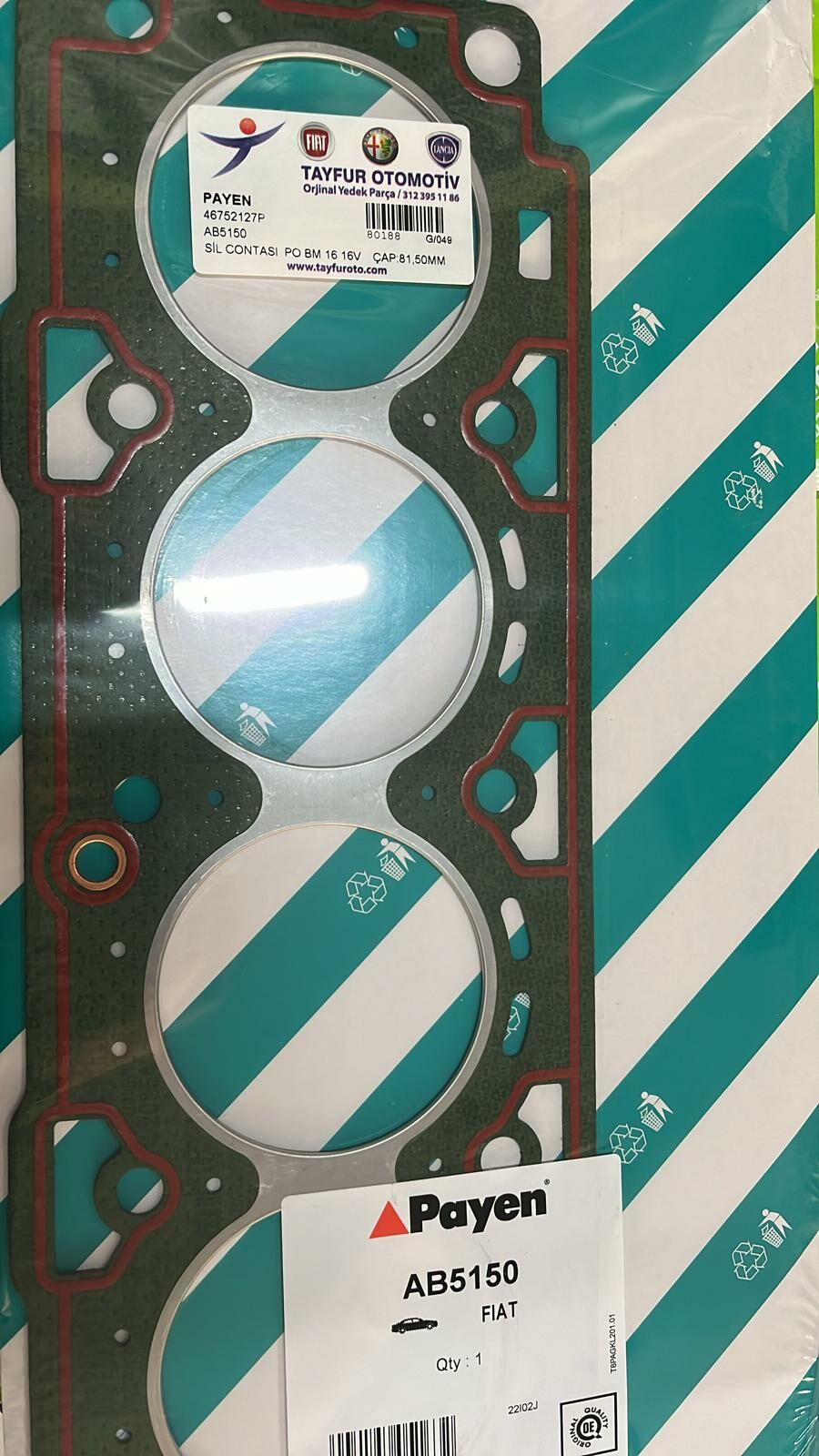 Silindir Contası | Palio Albea Brava Bravo Marea 1.6 16V Çap:81.50 mm