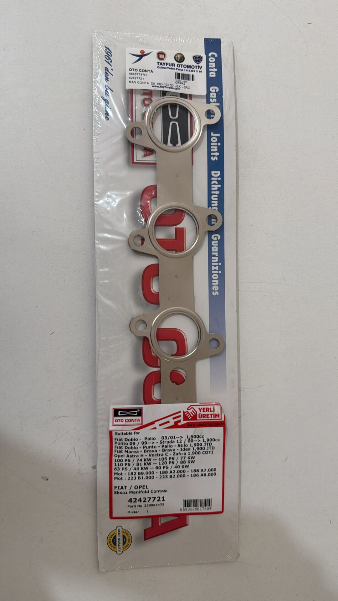Eksoz Manifold Conta Doblo 1.9 Dizel 1.9 Jtd