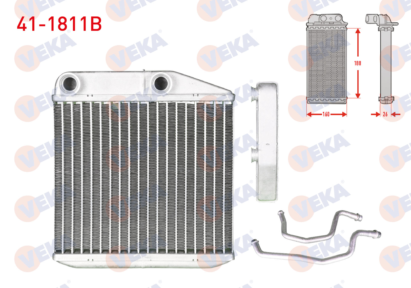 Kalorifer Radyatörü Egea Grande Punto Fiorino Linea Doblo 2009 ve Sonrası