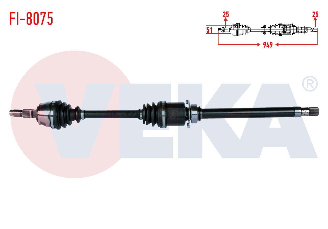 Ön Aks Fiorino 1.3 Sağ Otomatik