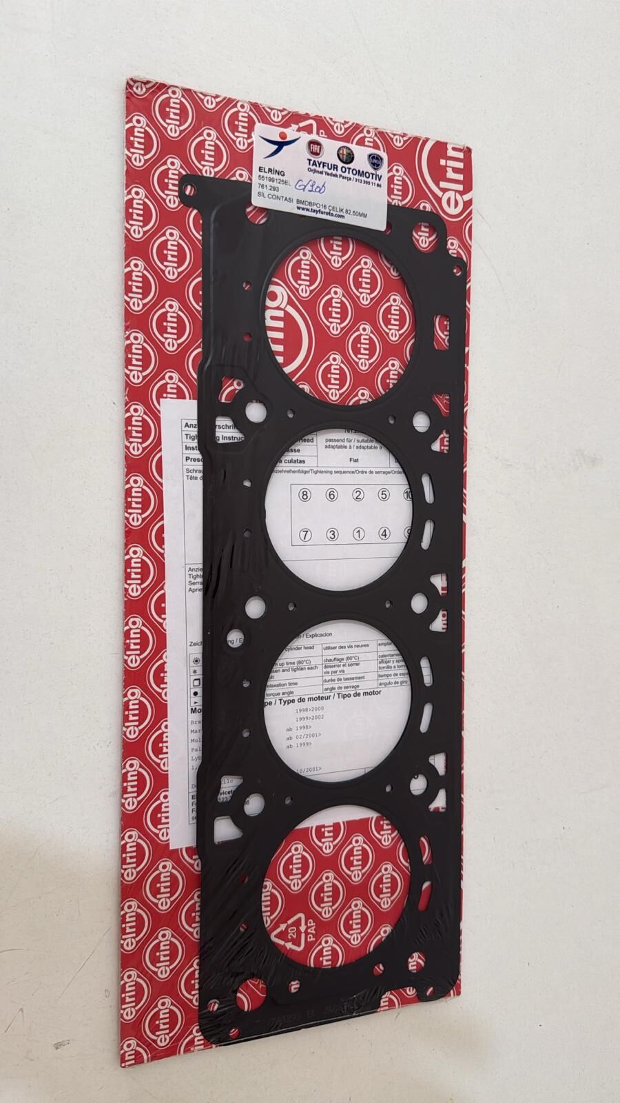 Silindir Contası Brava Bravo Marea Palio Doblo 1.6 16v Çelik 82.50 mm Sac