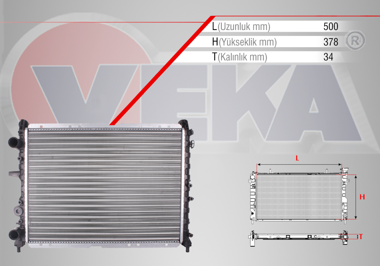 Su Radyatörü Tipo Tempra 1.4 1.6 Enjektörlü Klimalı