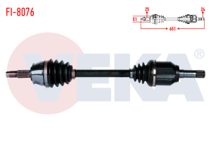 Ön Aks Sol Uzun Komple Fiat Egea 1.3 Mjtd