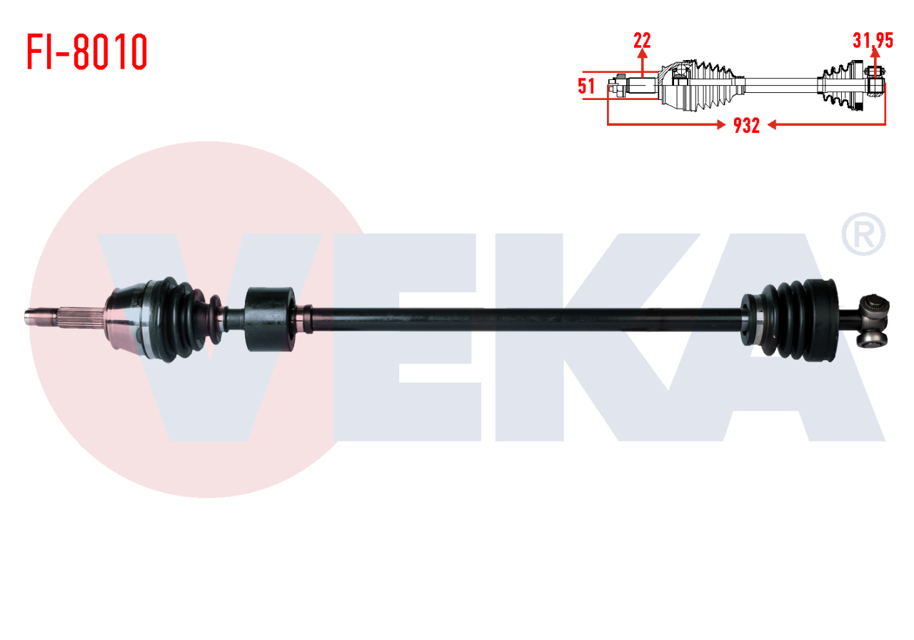 Ön Aks Sağ Doblo 1.9 Dizel Komple