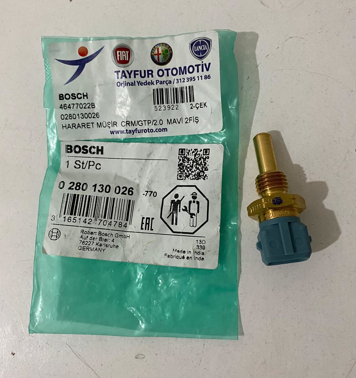 Hararet Müşürü Tempra Tipo Mavi 2 Fiş